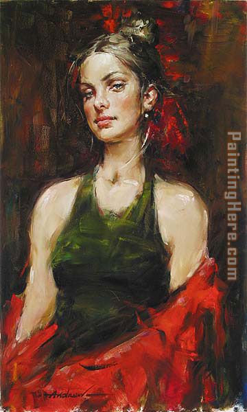 Paulina painting - Andrew Atroshenko Paulina art painting